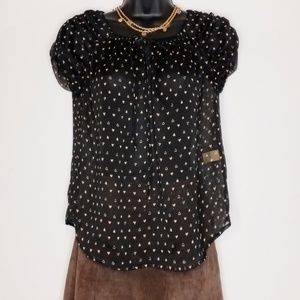 Princess Vera Wang SZ Small black sheer top